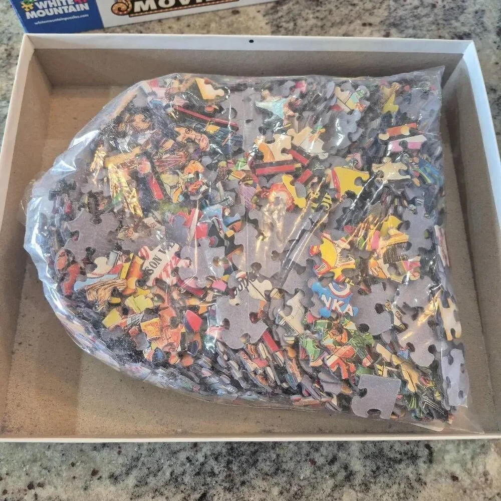 White Mountain Movies 1000 pc Jigsaw Puzzle, USED